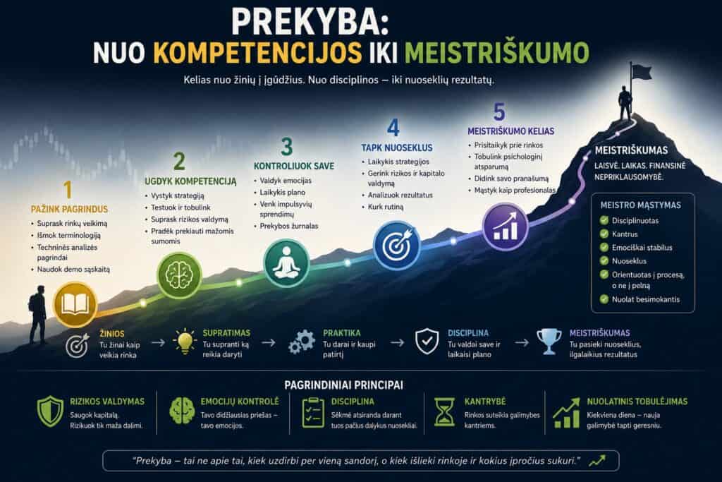 Prekyba nuo kompetencijos iki meistriškumo