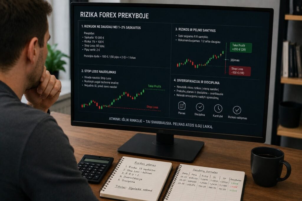 Rizikos Forex prekyboje