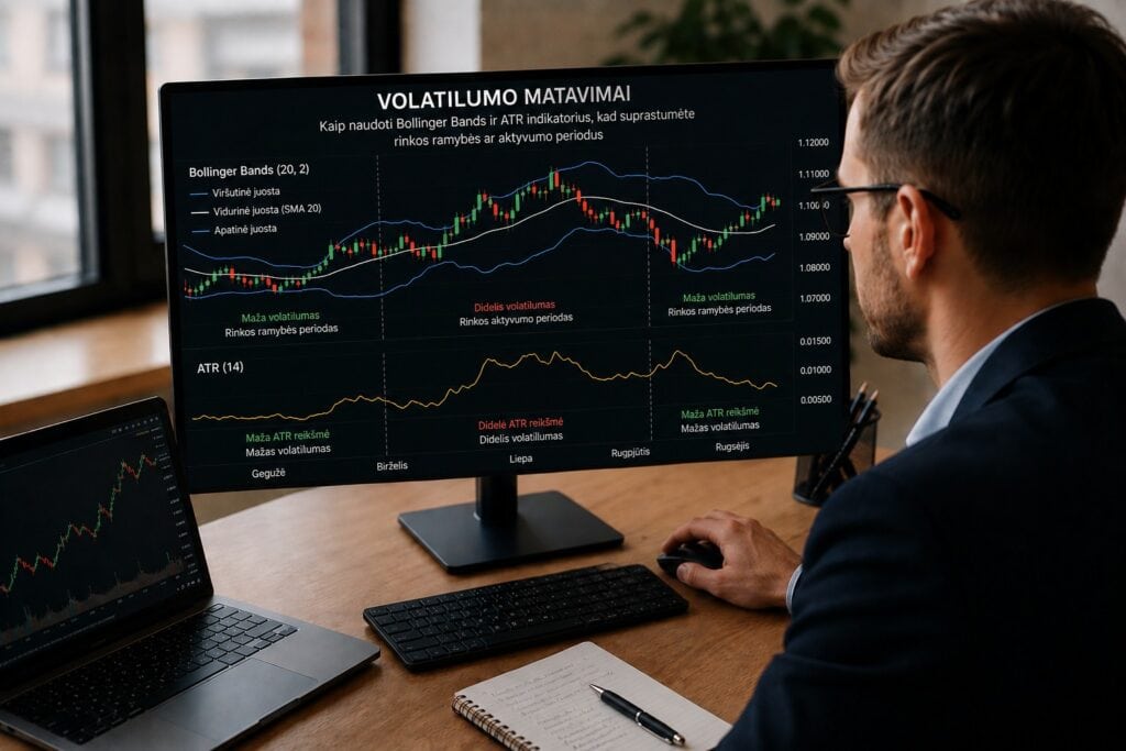 Bollinger Bands ir ATR