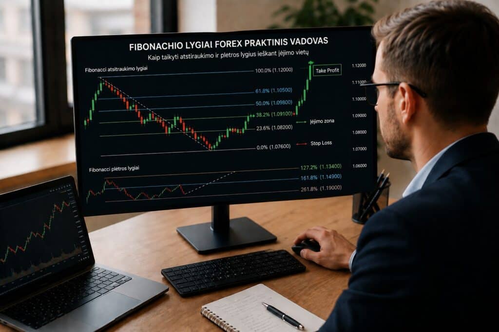 Fibonachio lygiai Forex