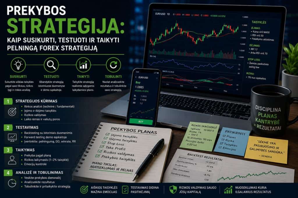 Forex strategijos kūrimas ir testavimas