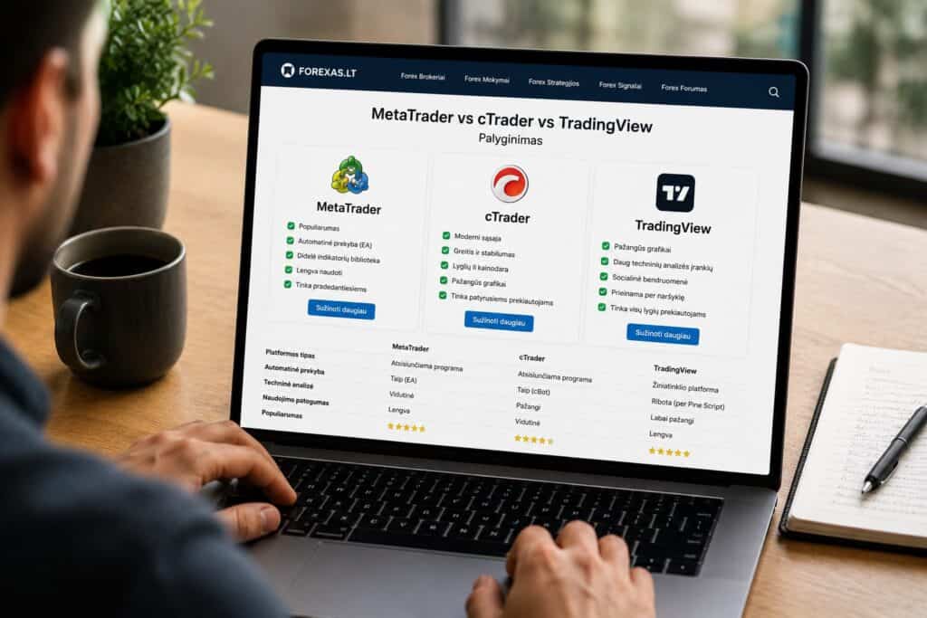 MetaTrader vs cTrader vs TradingView