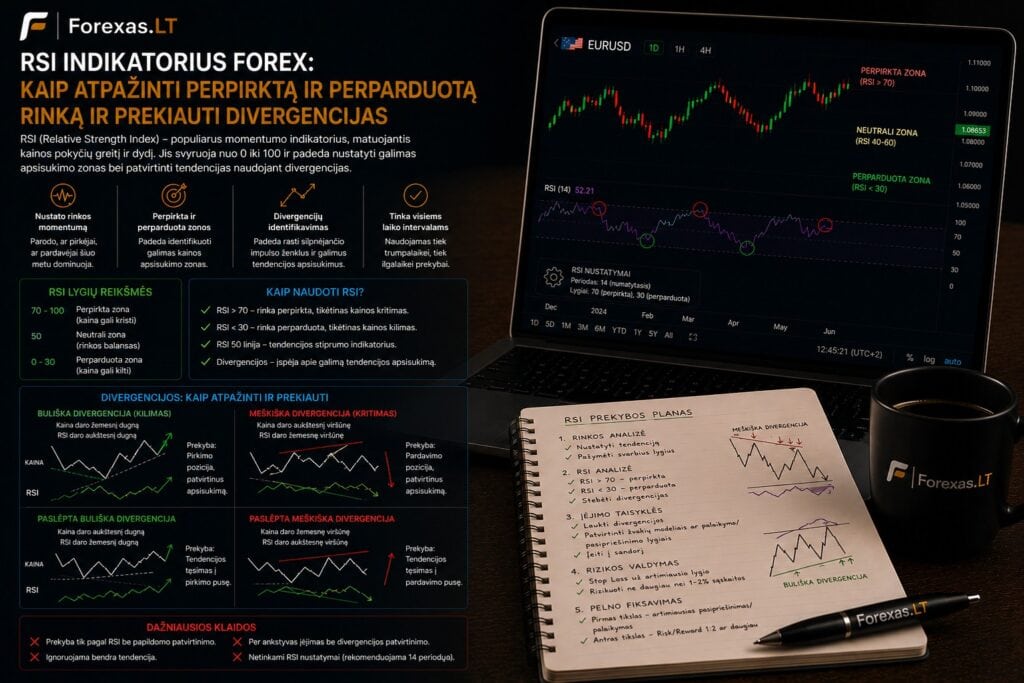 RSI indikatorius Forex