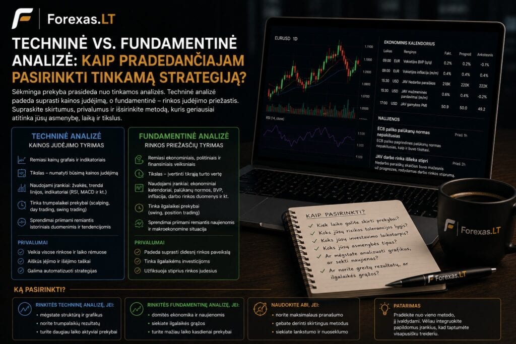 Techninė vs. fundamentinė analizė