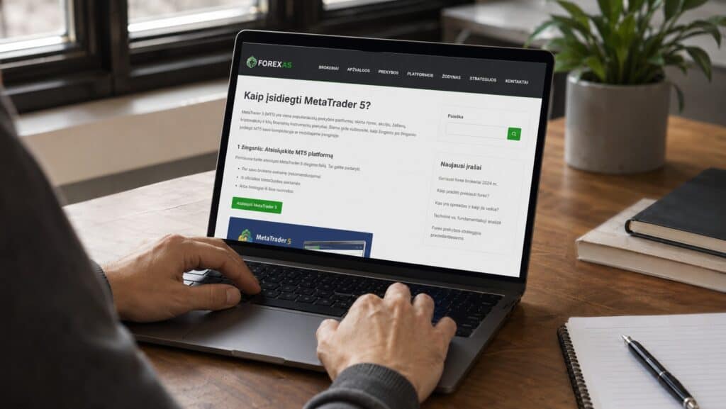 Kaip įsidiegti MetaTrader 5